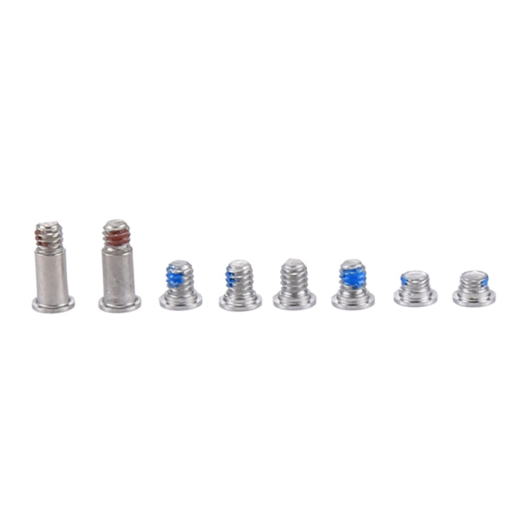 8 in 1 for Macbook 12 inch A1534 Computer Case Bottom Cover Screws (2 Long + 6 Short) Silver