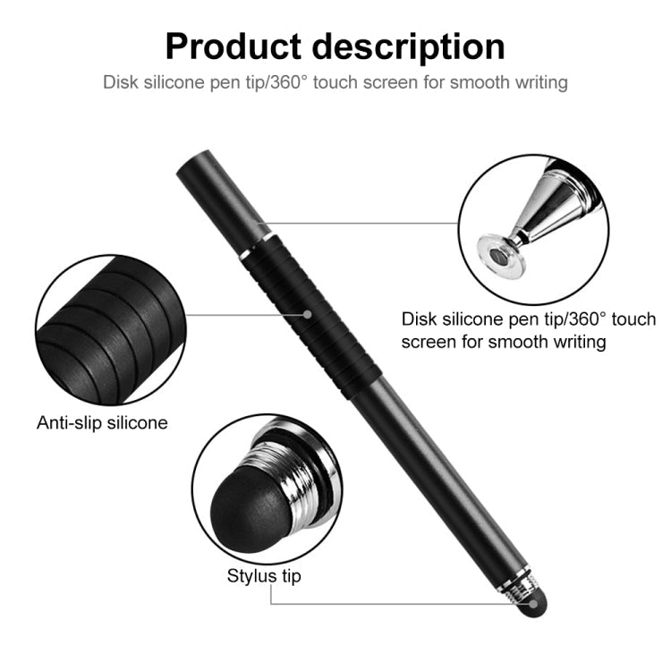 Suction Cup Dual Touch 2-in-1 Metal Capacitive Stylus Pen – Durable Build, Easy to Use