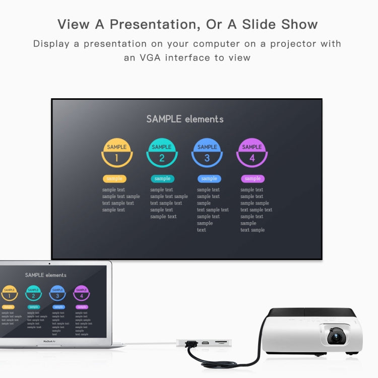 8 in 1 Hub Type-C HUB+ USB-C / Type-C to USB-C / Type-C & HDMI & SD & TF & 2 USB & VGA & Rj45 Adapter – Durable Build, Easy to Use