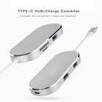 6 in 1 Hub USB-C / Type-C to USB-C / Type-C & HDMI & SD & TF & 2 USB Adapter – TPU