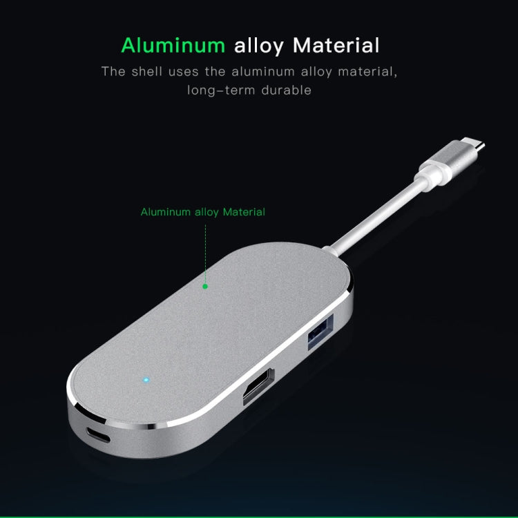 6 in 1 Hub USB-C / Type-C to USB-C / Type-C & HDMI & SD & TF & 2 USB Adapter – TPU