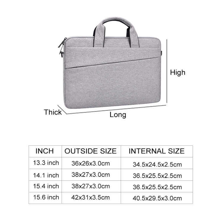 ST03S 15.4 inch Double Side Pockets Wearable Oxford Cloth Soft Handle Portable Laptop Tablet Bag, 15.4 inch Black, 15.4 inch Pink, 15.4 inch Grey, 15.4 inch Deep Space Gray, 15.4 inch Navy Blue – Durable Build, Easy to Use