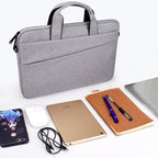 ST03S 15.4 inch Double Side Pockets Wearable Oxford Cloth Soft Handle Portable Laptop Tablet Bag, 15.4 inch Black, 15.4 inch Pink, 15.4 inch Grey, 15.4 inch Deep Space Gray, 15.4 inch Navy Blue – Durable Build, Easy to Use