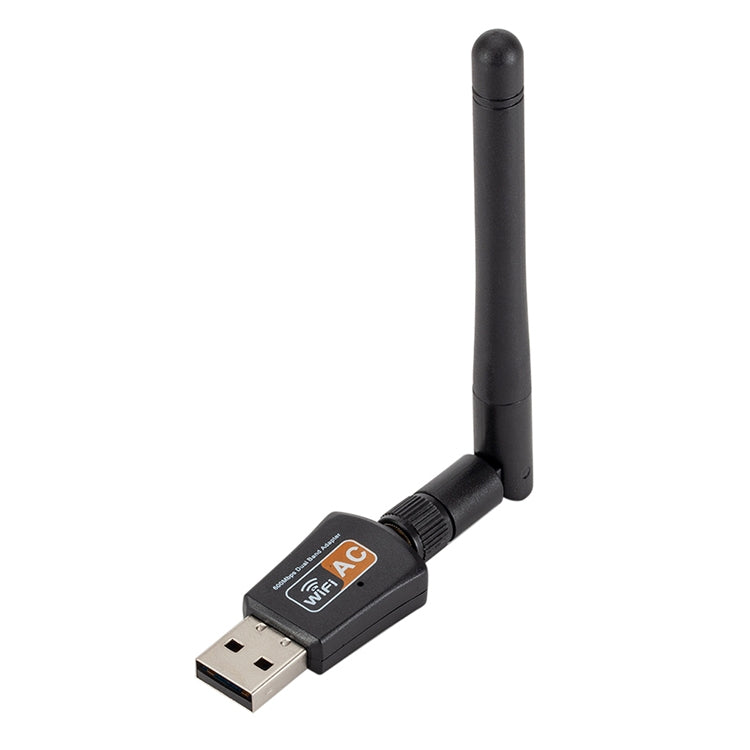 600Mbps 2.4GHz + 5Hz AC Dual Band USB WIFI Adapter with Antenna – Durable Build, Easy to Use