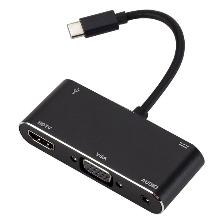 USB-C / Type-C to HDMI /VGA /USB 3.0 /PD Converter – Aluminum Alloy, TPU, 4K