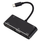 USB-C / Type-C to HDMI /VGA /USB 3.0 /PD Converter – Aluminum Alloy, TPU, 4K