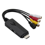 HD Video to 3RCA AV CVBS Converter Adapter, HD Video to 3RCA – Durable Build, Easy to Use HD Video to 3RCA
