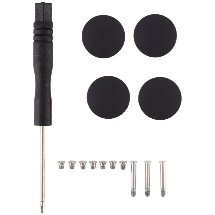 3 in 1/Set Bottom Rubber Cooling Mat + Screws + Screwdriver for Macbook Pro A1278 A1286 A1297, A1278 A1278