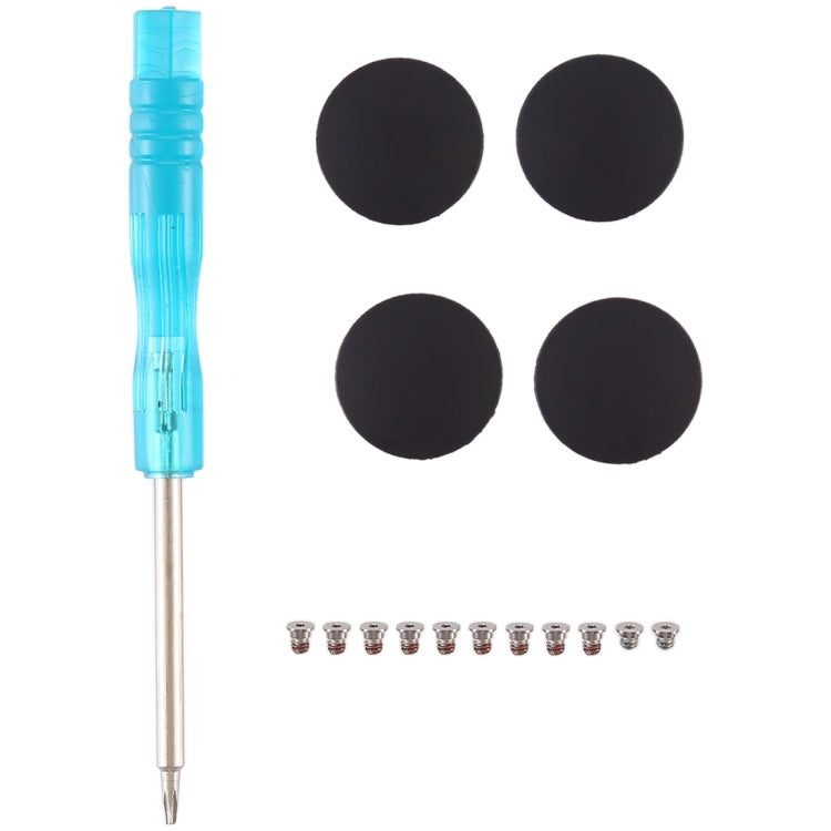 3 in 1/Set Bottom Rubber Cooling Mat + Screws + Screwdriver for Macbook Pro Retina A1398 A1502 A1425, A1398 A1398