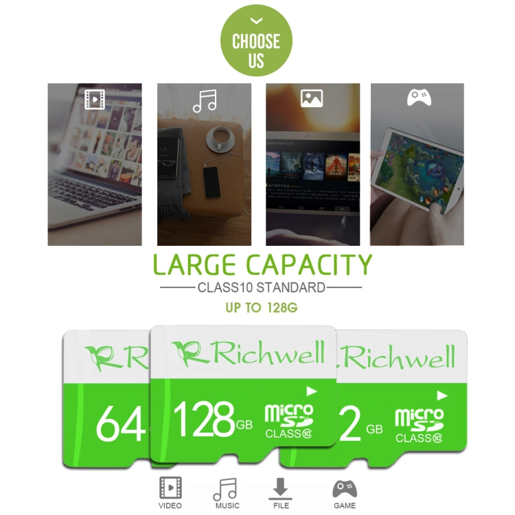 Richwell 32GB High Speed Class 10 Micro SD(TF) Memory Card, 32GB – Durable Build, Easy to Use