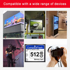 512MB Compact Flash Card, 512MB – Durable Build, Easy to Use