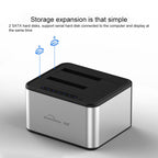 Blueendless 2.5 / 3.5 inch SATA USB 3.0 2 Bay Offline Copy Hard Drive Dock – Durable Build, Easy to Use