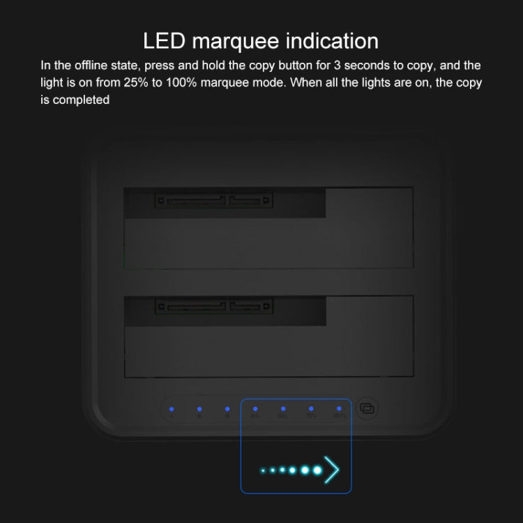 Blueendless 2.5 / 3.5 inch SATA USB 3.0 2 Bay Offline Copy Hard Drive Dock – Durable Build, Easy to Use