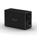 Blueendless USB-B Interface 3.5 inch 2 Bay RAID Combination Array HDD External Enclosure, USB-B – Wear-resistant, Aluminum Alloy