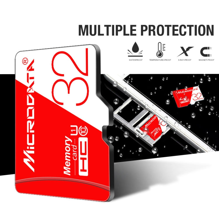 MICRODATA 16GB High Speed U1 Red and White TF(Micro SD) Memory Card, 16GB – Waterproof, Magnetic
