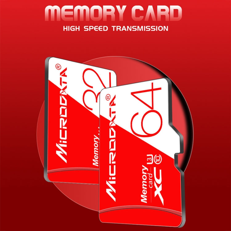 MICRODATA 16GB High Speed U1 Red and White TF(Micro SD) Memory Card, 16GB – Waterproof, Magnetic