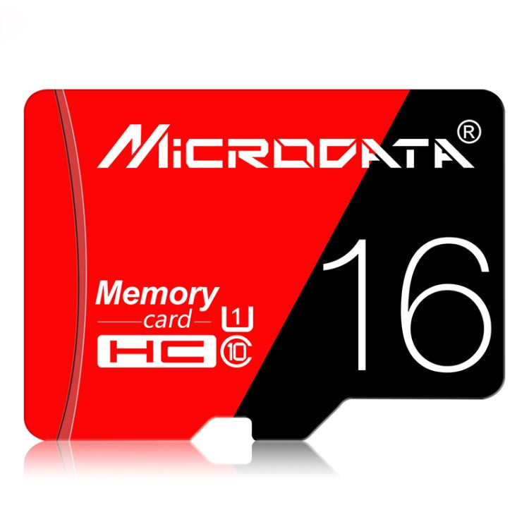MICRODATA 16GB High Speed U1 Red and Black TF(Micro SD) Memory Card, 16GB – Waterproof, Magnetic
