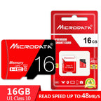 MICRODATA 16GB High Speed U1 Red and Black TF(Micro SD) Memory Card, 16GB – Waterproof, Magnetic