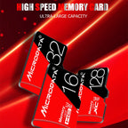 MICRODATA 16GB High Speed U1 Red and Black TF(Micro SD) Memory Card, 16GB – Waterproof, Magnetic