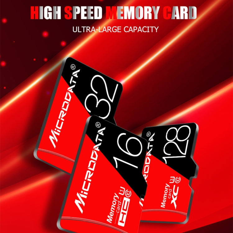 MICRODATA 16GB High Speed U1 Red and Black TF(Micro SD) Memory Card, 16GB – Waterproof, Magnetic