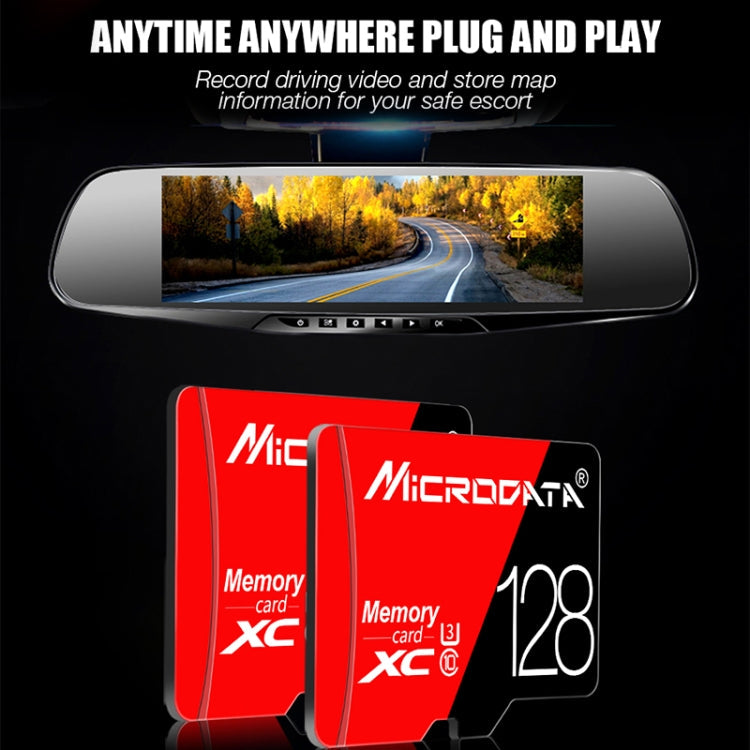 MICRODATA 16GB High Speed U1 Red and Black TF(Micro SD) Memory Card, 16GB – Waterproof, Magnetic