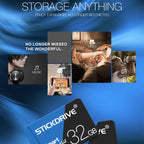 STICKDRIVE 128GB High Speed U3 Blue and Black TF(Micro SD) Memory Card, 128GB – Waterproof, Magnetic
