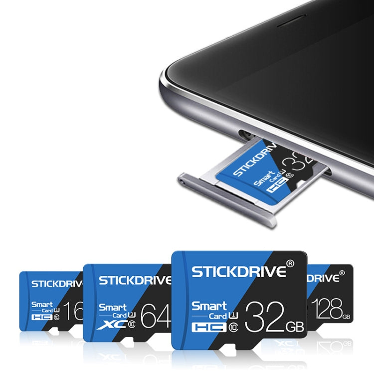 STICKDRIVE 128GB High Speed U3 Blue and Black TF(Micro SD) Memory Card, 128GB – Waterproof, Magnetic