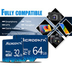 MICRODATA 32GB U1 Blue TF(Micro SD) Memory Card, 32GB – Durable Build, Easy to Use