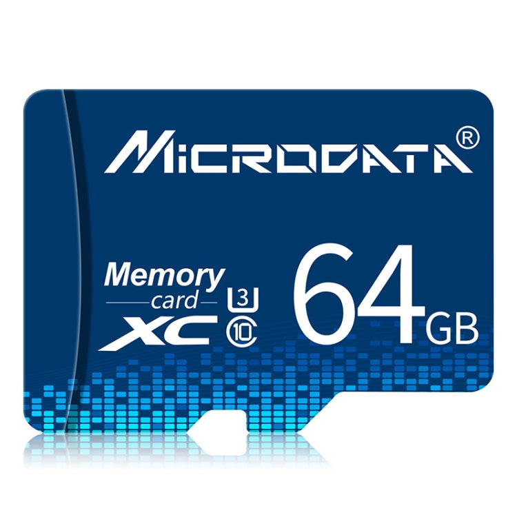 MICRODATA 64GB U3 Blue TF(Micro SD) Memory Card, 64GB – Durable Build, Easy to Use 64GB