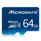 MICRODATA 64GB U3 Blue TF(Micro SD) Memory Card, 64GB – Durable Build, Easy to Use