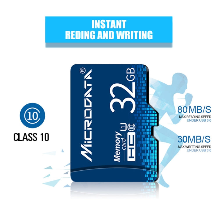 MICRODATA 64GB U3 Blue TF(Micro SD) Memory Card, 64GB – Durable Build, Easy to Use