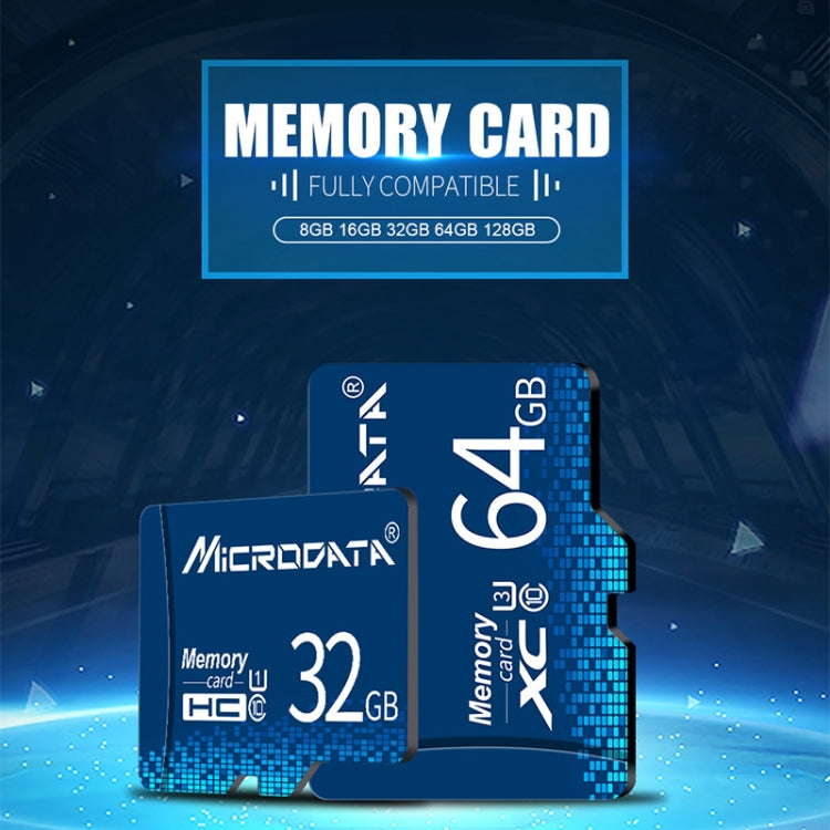 MICRODATA 64GB U3 Blue TF(Micro SD) Memory Card, 64GB – Durable Build, Easy to Use
