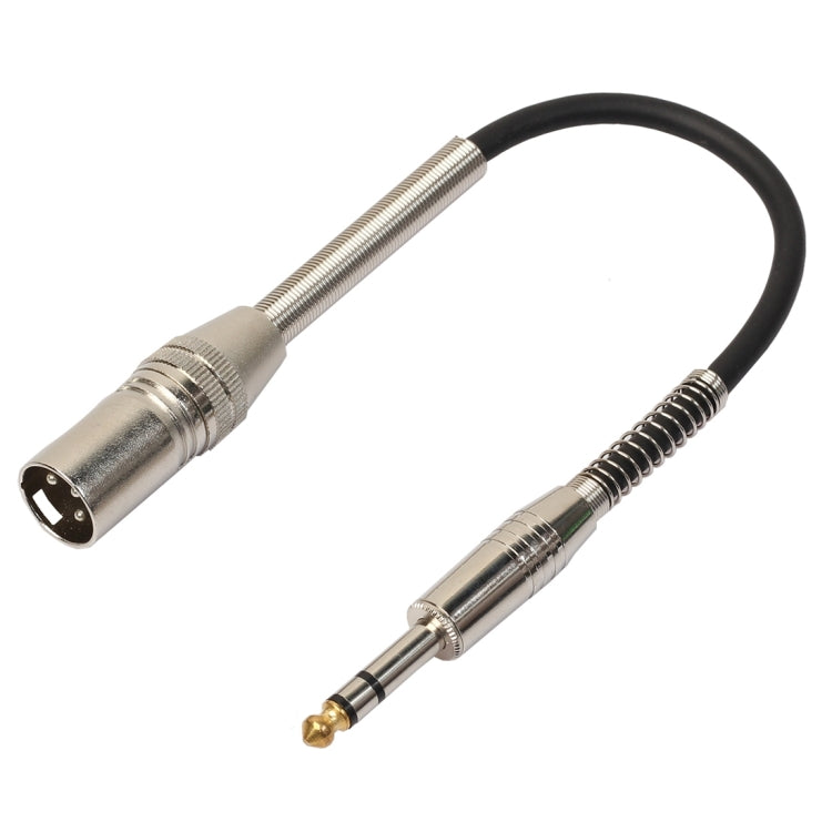 30cm XLR 3-Pin Male to 1/4 inch (6.35mm) Female Plug Stereo Microphone Audio Cord Cable, BK2077KM BK2077KM