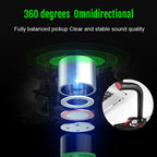 GK Desktop 3.5mm Wired Dual Mic Condenser Microphone, Compatible with PC / Mac for Live Broadcast, Show, KTV, etc., GK 3.5mm Port/White, GK 3.5mm Port/Red