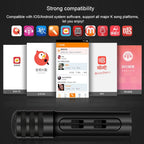 BGN-C7 Condenser Microphone Dual Mobile Phone Karaoke Live Singing Microphone Built-in Sound Card