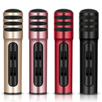 BGN-C7 Condenser Microphone Dual Mobile Phone Karaoke Live Singing Microphone Built-in Sound Card
