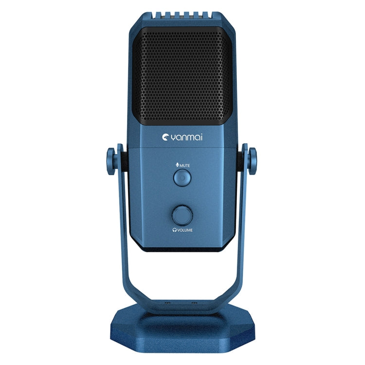 Yanmai SF-900 Multi-function Four Directivity Studio Recording Condenser Microphone with Desktop Stand – TPU Blue