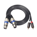 366156-15 2 RCA Male to 2 XLR 3 Pin Female Audio Cable, Length: 1.5m, 366156-15 2 RCA Male to 2 XLR 3 Pin Female 366156-15 2 RCA Male to 2 XLR 3 Pin Female