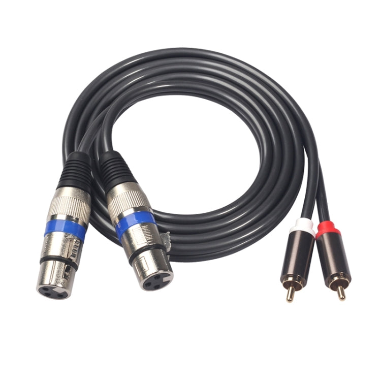 366156-15 2 RCA Male to 2 XLR 3 Pin Female Audio Cable, Length: 1.5m, 366156-15 2 RCA Male to 2 XLR 3 Pin Female 366156-15 2 RCA Male to 2 XLR 3 Pin Female