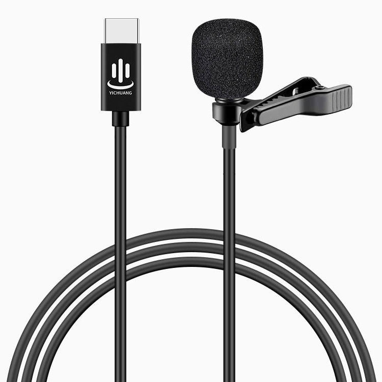 YICHUANG YC-LM10 USB-C / Type-C Intelligent Noise Reduction Condenser Lavalier Microphone, Cable Length: 1.5m, YC-LM10 – Durable Build, Easy to Use YC-LM10