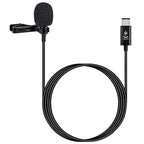 YICHUANG YC-LM10 USB-C / Type-C Intelligent Noise Reduction Condenser Lavalier Microphone, Cable Length: 1.5m, YC-LM10 – Durable Build, Easy to Use