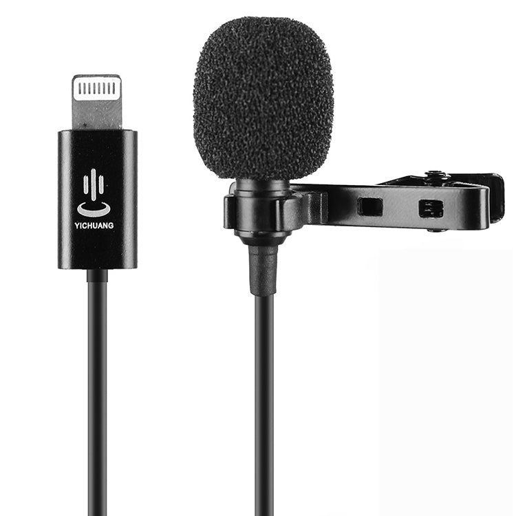 YICHUANG YC-LM10II 8 Pin Port Intelligent Noise Reduction Condenser Lavalier Microphone, Cable Length: 1.5m, YC-LM10II YC-LM10II