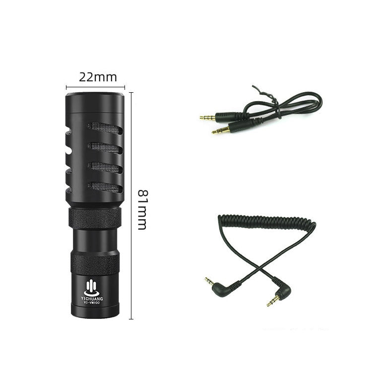 YICHUANG YC-VM100 3.5mm Port Portable Pointing Noise Reduction Microphone – Durable Build, Easy to Use