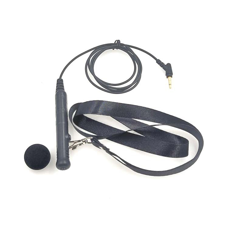 MK-7 3.5mm Elbow Head Handheld Loudspeaker Neck-mounted Microphone with Lanyard, Length: 1m – Lanyard