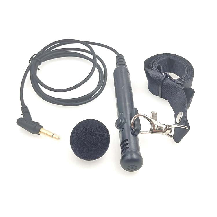 MK-7 3.5mm Elbow Head Handheld Loudspeaker Neck-mounted Microphone with Lanyard, Length: 1m – Lanyard