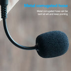 ZJ002MR-01 4 Level Pin 3.5mm Plug Bluetooth Wireless Interpreter Tour Guide Megaphone Straight Microphone, 4 Level Pin