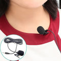 ZJ002MR Mono 2.5mm Straight Plug Car Sun Visor Wireless Interpreter Tour Guide Megaphone Lavalier Wired Microphone, Length: 3m, Mono 2.5mm Mono 2.5mm