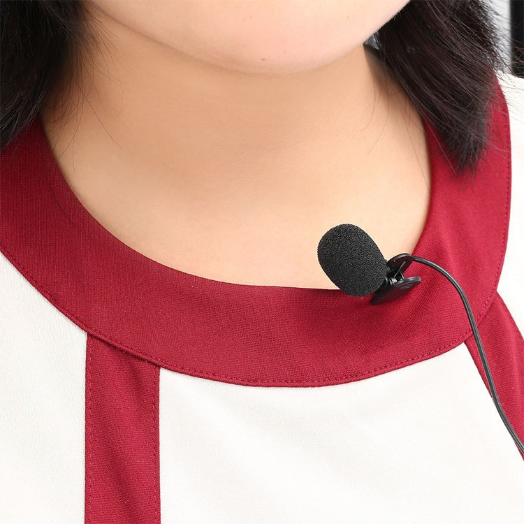 ZJ002MR Stereo 3.5mm Straight Plug Car Sun Visor Wireless Interpreter Tour Guide Megaphone Lavalier Wired Microphone, Length: 3m, Stereo 3.5mm – Durable Build, Easy to Use
