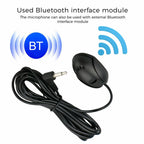 ZJ010MR Mono 3.5mm Angle Head Plug Car Navigation GPS Speaker External Paste Bluetooth Microphone, Length: 3m, 3.5mm