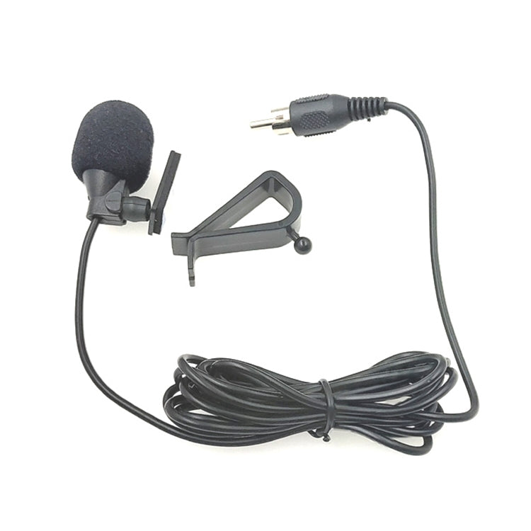 ZJ015MR RCA Lotus Plug Car Navigation DVD External Paste Microphone, Length: 3m, RCA Lotus Plug RCA Lotus Plug